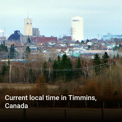 Current local time in Timmins, Canada