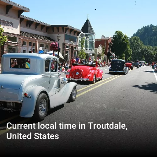 Current local time in Troutdale, United States