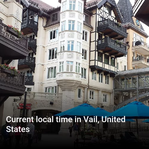 Current local time in Vail, United States