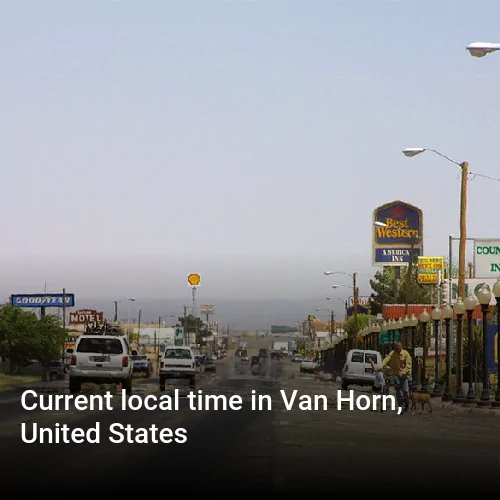 Current local time in Van Horn, United States