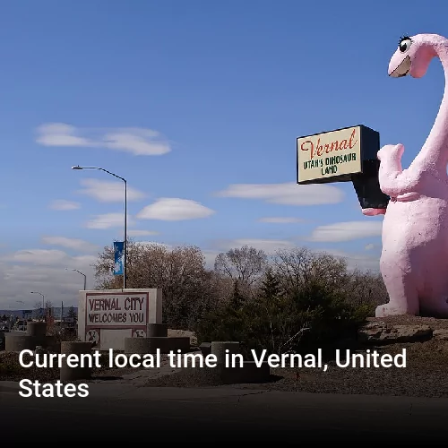 Current local time in Vernal, United States