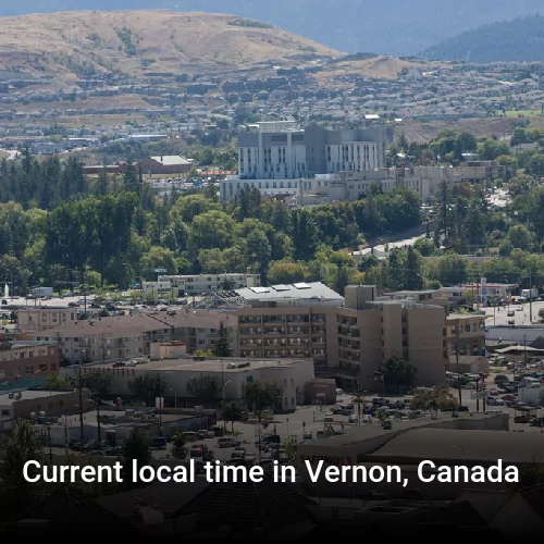 Current local time in Vernon, Canada