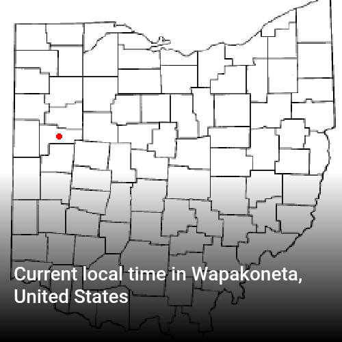 Current local time in Wapakoneta, United States