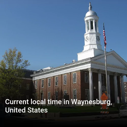 Current local time in Waynesburg, United States