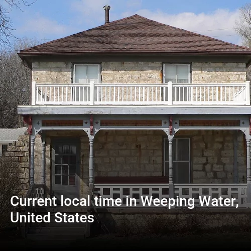 Current local time in Weeping Water, United States
