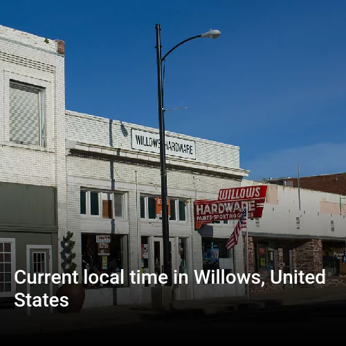 Current local time in Willows, United States