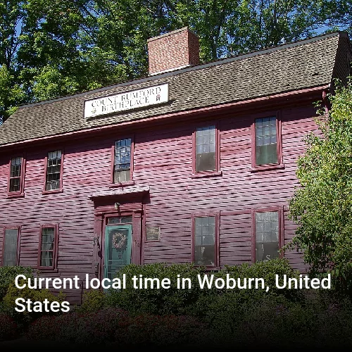 Current local time in Woburn, United States