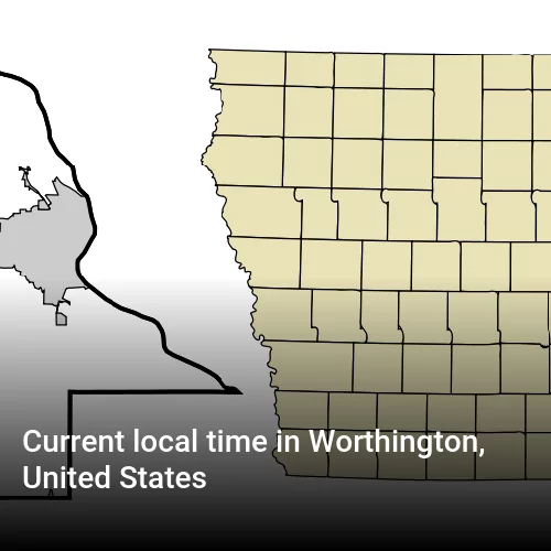 Current local time in Worthington, United States