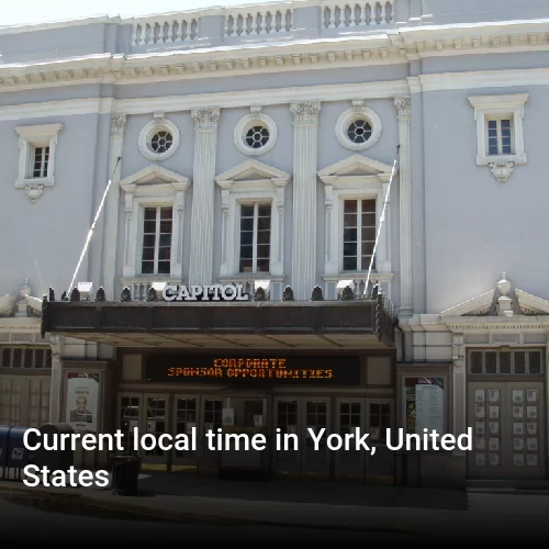 Current local time in York, United States