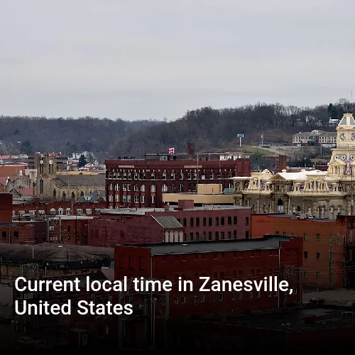 Current local time in Zanesville, United States