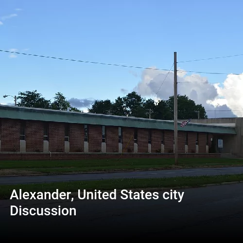 Alexander, United States city Discussion