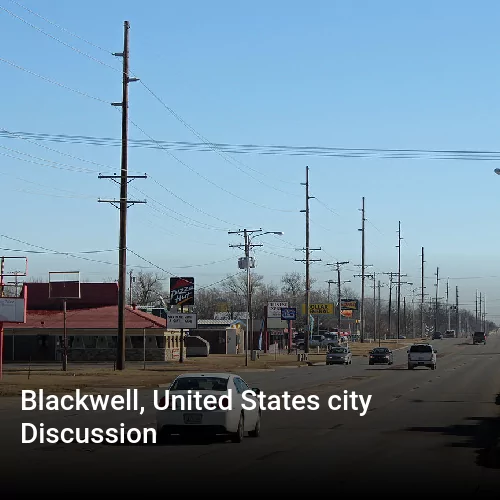 Blackwell, United States city Discussion