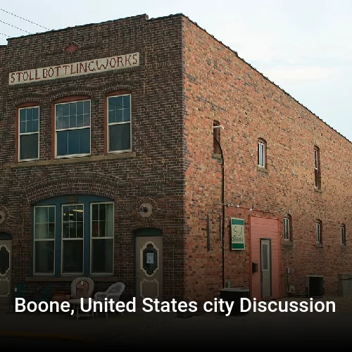 Boone, United States city Discussion