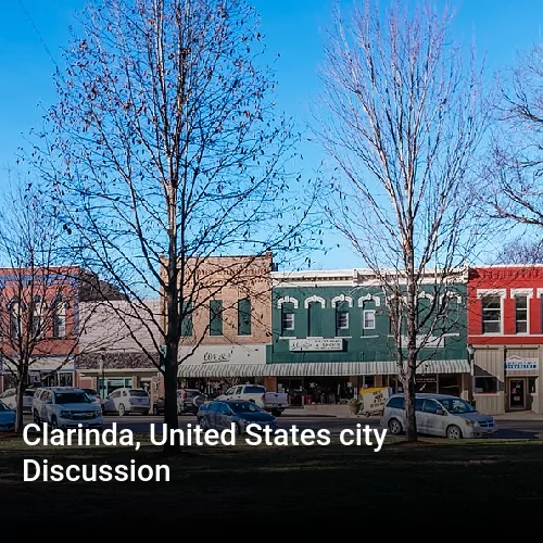 Clarinda, United States city Discussion