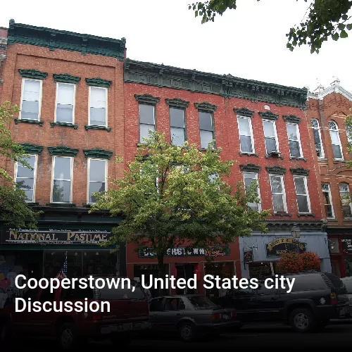 Cooperstown, United States city Discussion
