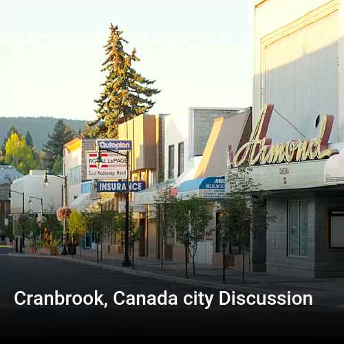 Cranbrook, Canada city Discussion