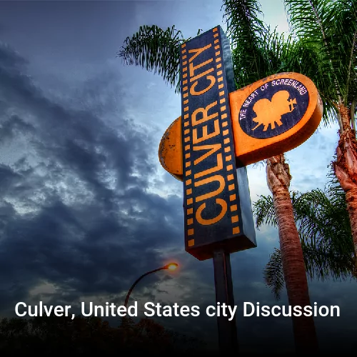 Culver, United States city Discussion