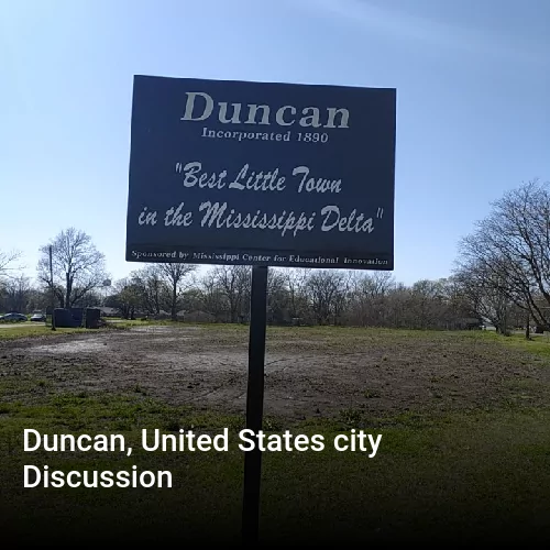 Duncan, United States city Discussion