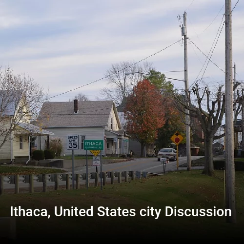 Ithaca, United States city Discussion