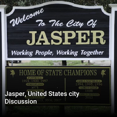 Jasper, United States city Discussion