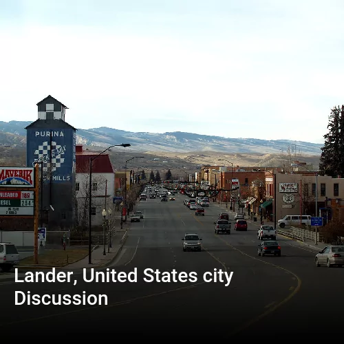 Lander, United States city Discussion