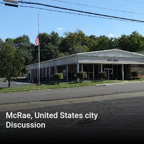 McRae, United States city Discussion