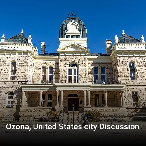 Ozona, United States city Discussion