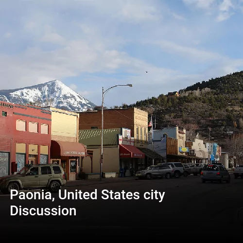 Paonia, United States city Discussion