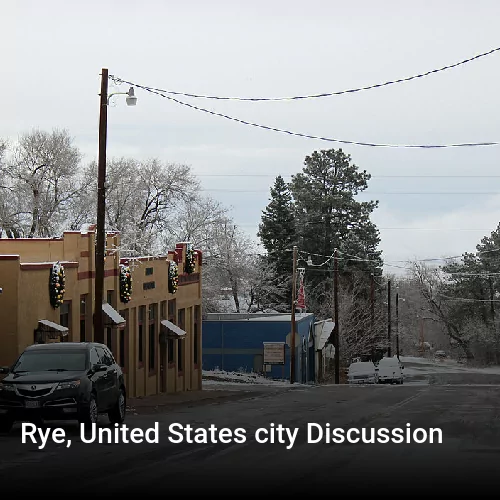 Rye, United States city Discussion