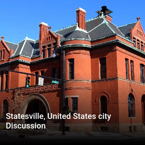 Statesville, United States city Discussion