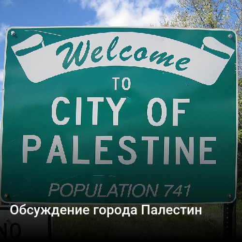 Обсуждение города Палестин