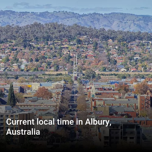Current local time in Albury, Australia