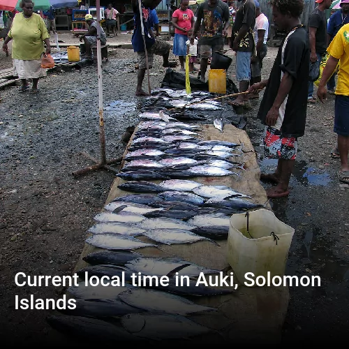 Current local time in Auki, Solomon Islands