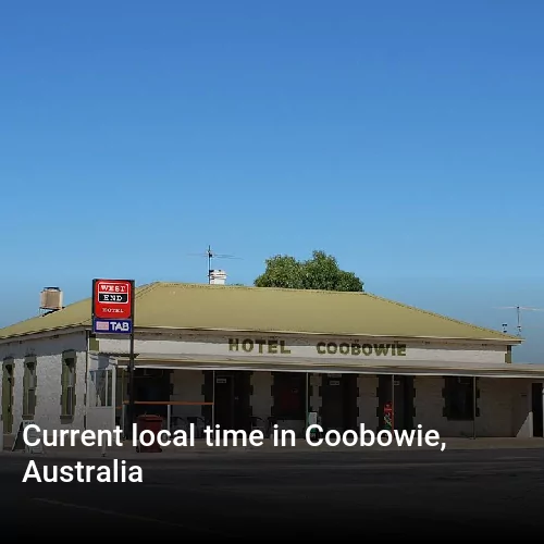 Current local time in Coobowie, Australia