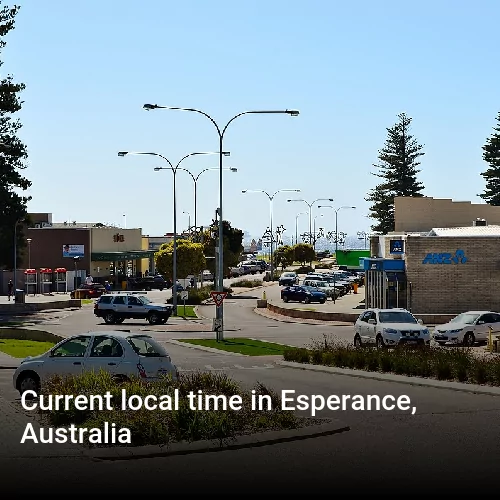 Current local time in Esperance, Australia