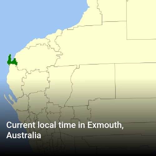 Current local time in Exmouth, Australia