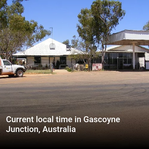 Current local time in Gascoyne Junction, Australia