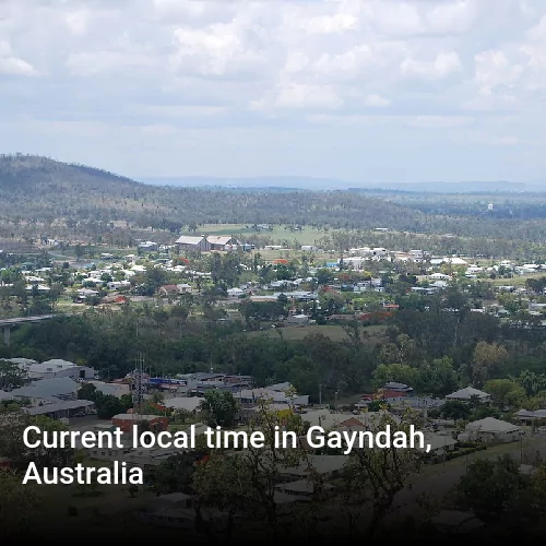Current local time in Gayndah, Australia