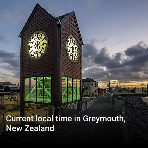 Current local time in Greymouth, New Zealand