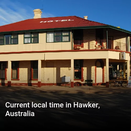 Current local time in Hawker, Australia
