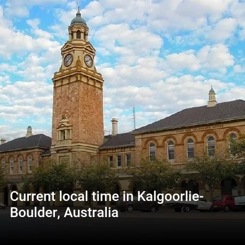 Current local time in Kalgoorlie-Boulder, Australia