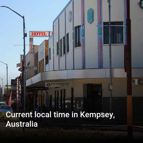 Current local time in Kempsey, Australia