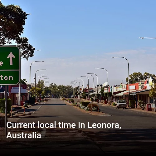 Current local time in Leonora, Australia