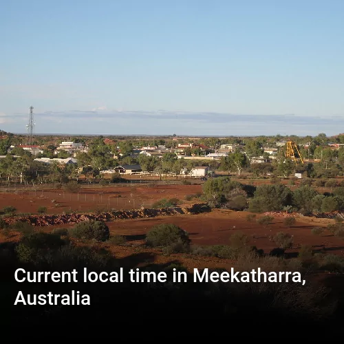 Current local time in Meekatharra, Australia