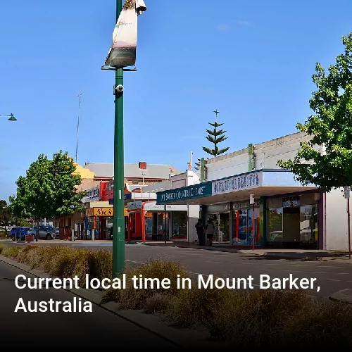 Current local time in Mount Barker, Australia