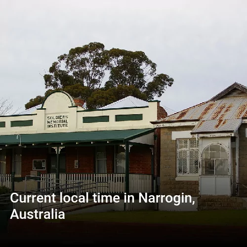 Current local time in Narrogin, Australia