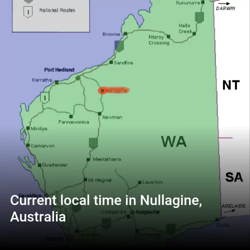 Current local time in Nullagine, Australia