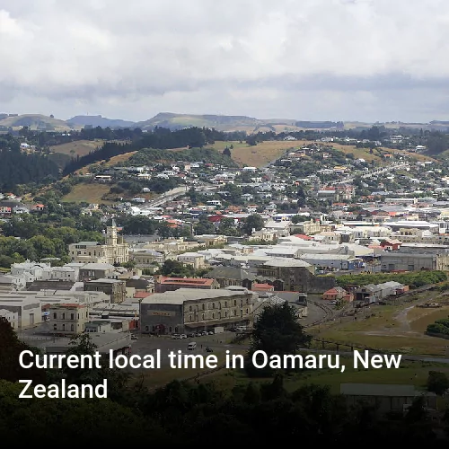 Current local time in Oamaru, New Zealand