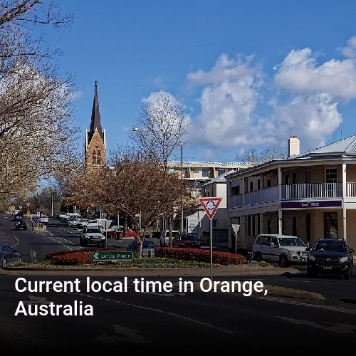 Current local time in Orange, Australia