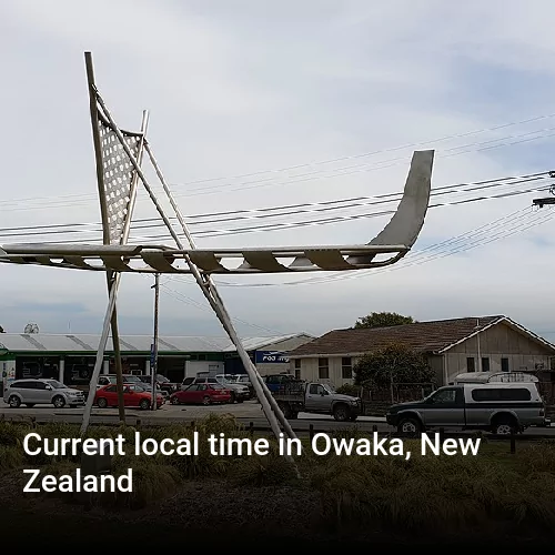 Current local time in Owaka, New Zealand